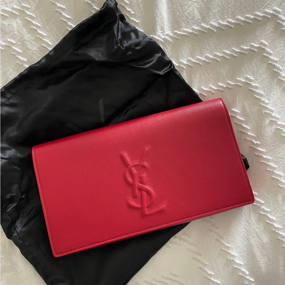 YSL Belle de Jour clutch bag - red